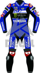 海外　限定品　送料込み Yamaha MOTOGP　レザーレーシングスーツ　サイズ各種　レプリカ　高品質 25