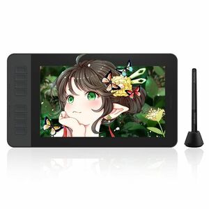 GAOMON液タブPD1161 11.6インチIPS HDデジタルイラスト液晶ペンタブレット 傾き検知付き8つショートカットキーと8192レ