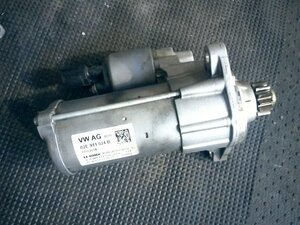 フォルクスワーゲン ゴルフR ABA-AUCJXF 純正 セルモーター BOSCH 0001179518 02E911024B 動作確認済 (VW/スターター/ボッシュ