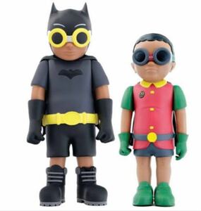 Hebru Brantley FLYNAMIC DUO 89 Batboy & Sparrow Set of 2 Sculptureshebru Blanc to Lee edition work 