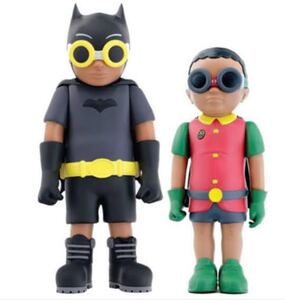 Hebru Brantley FLYNAMIC DUO 89 Batboy & Sparrow Set of 2 Sculptureshebru Blanc to Lee edition work 