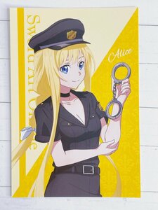 ☆ ソードアート・オンライン SAO 特典 非売品 ポストカード 怪盗 警察 ver. アリス ☆