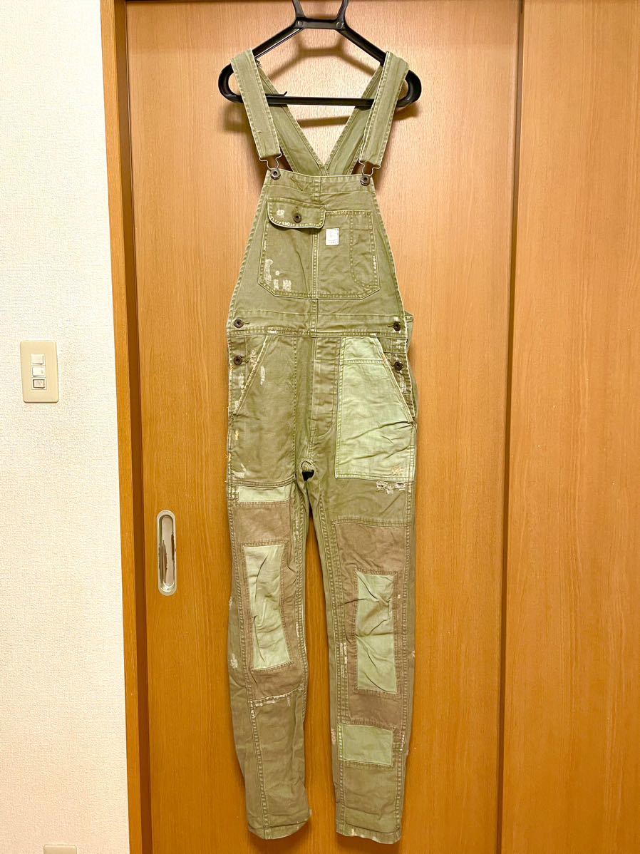 RRL ラルフローレン IRVIN OVERALL ストライプオーバーオール S 人気