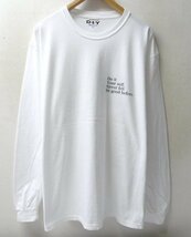 ◆DIY PRODUCT クルーネック ベーシック メッセージ ロンT　長袖 Tシャツ 希少 白 サイズXL_画像1