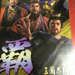 PS4 三國志14 三国志14 トレジャーボックス 限定版 特典 「特製武将クリアファイル5種セット麗 知 義 武 覇」新品