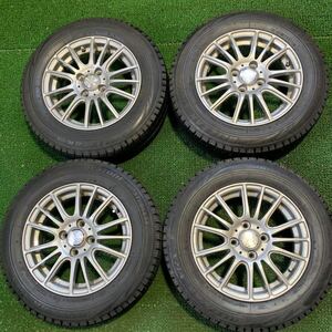 AB 388-301★送料無料★BS VRX 深溝 165/70R14 81Q 社外 5.5J 4穴 100 +42 70mm 4本set アクア スペイド フィット ヴィッツ 等