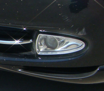 ジャガー メッキ フォグライト フォグランプ リング Sタイプ 2.5 3.0 V6 SE スポーツ 4.0 4.2 V8 R ガーニッシュ 前期_画像2