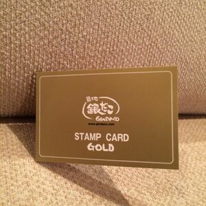 [Прибыльная / бесплатная доставка] Tsukiji Gin Dako Stamp Card Card Gold Mamp 1 Пресс Печать