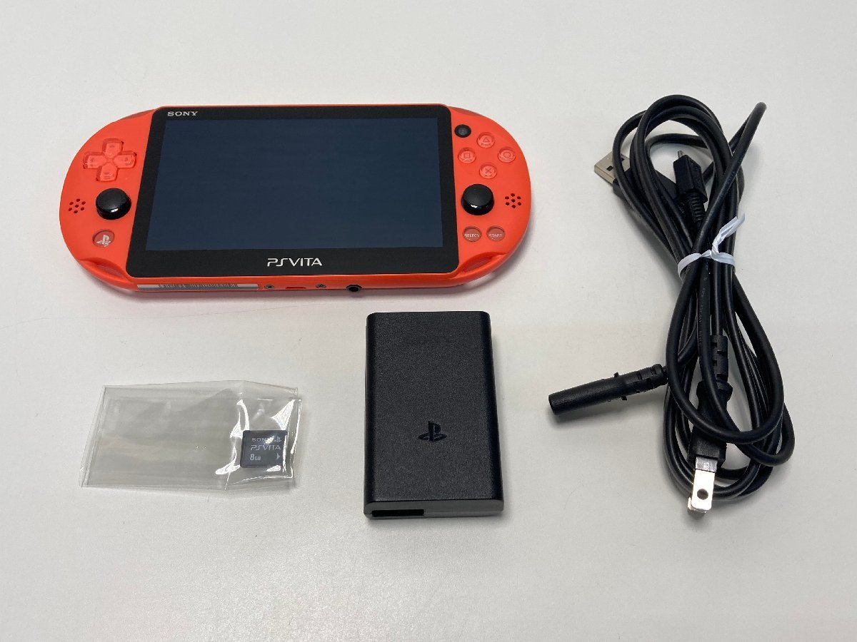 psvita 2000 充電器付き 8GB 携帯用ゲーム本体 テレビゲーム 本・音楽 