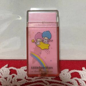 ki Kirara * Little Twin Stars * eraser *1976 year * Showa Retro old Logo that time thing * Sanrio * unopened goods 