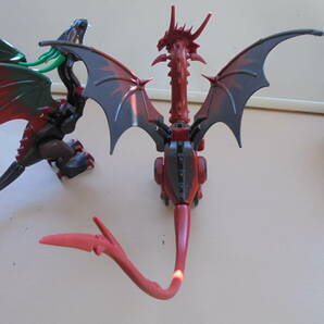 LEGO  ミニフィギュアドラコン2体 深赤・黒の画像8