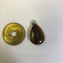 No.10528 タイガーアイ 虎眼石 ペンダントトップ ペンダント トップ 天然石 パワーストーン アクセサリー_画像2