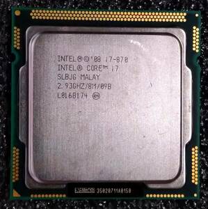 【中古】Intel Core i7 870 (Lynnfield LGA1156)