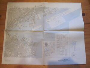 古地図　横浜東部　２万５千分の1地形図◆昭和５３年◆神奈川県