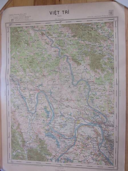 古地図　VIET TORIベトチ　10万分の1◆1949年◆ベトナム