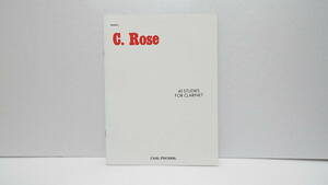 【送料無料】★輸入楽譜★BOOK2　C.Rose★40 STUDIES FOR CLARINET/クラリネット★【匿名配送】★