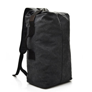  canvas rucksack military bag black high capacity 33L camp mountain climbing high King . pair 