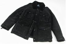 国内正規品 POLO RALPH LAUREN ムートン フィールドジャケット ラルフローレン MOUTONジャケット B-3 M-65 ボアJACKET ブラック L JA-29_画像7