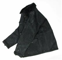 国内正規品 POLO RALPH LAUREN ムートン フィールドジャケット ラルフローレン MOUTONジャケット B-3 M-65 ボアJACKET ブラック L JA-29_画像4