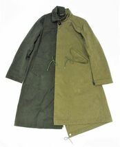 希少 20AW sacai×Ten-C スペシャル ドッキング 再構築 モッズコート サカイ×テンシー CAR COAT ミリタリー カーキ 1 定価264000円 JA-27_画像4