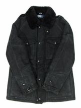 国内正規品 POLO RALPH LAUREN ムートン フィールドジャケット ラルフローレン MOUTONジャケット B-3 M-65 ボアJACKET ブラック L JA-29_画像5