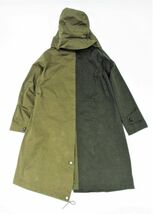 希少 20AW sacai×Ten-C スペシャル ドッキング 再構築 モッズコート サカイ×テンシー CAR COAT ミリタリー カーキ 1 定価264000円 JA-27_画像3