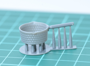 1/12 Yukihira saucepan 3D printer output not yet painting kit doll house and so on miniature 