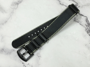  rug width :20mm high quality lustre NATO strap black tail pills belt [ search Rolex chu-da- Omega TAG Heuer correspondence ] fabric ③