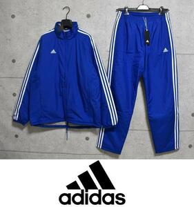 【送料無料】新品 adidas 中綿入りナイロンジャージ 上下セット L FS3711 FS3695 チーム 3ストライプス パデッドジャケット パンツ