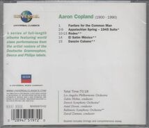 [CD/Universal]コープランド:アパラチアの春組曲[1945年版]他/A.ドラティ&デトロイト交響楽団_画像2