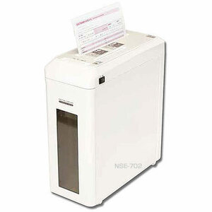 A4 - 7 sheets Cross cut shredder slim drawer type paper CD DVD white 