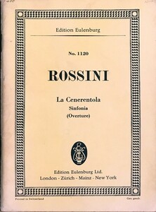 ロッシーニ オペラ「チェネレントラ(シンデレラ)」序曲 スタディ・スコア 輸入楽譜 Rossini La Cenerentola Sinfonia Overture 洋書 洋書