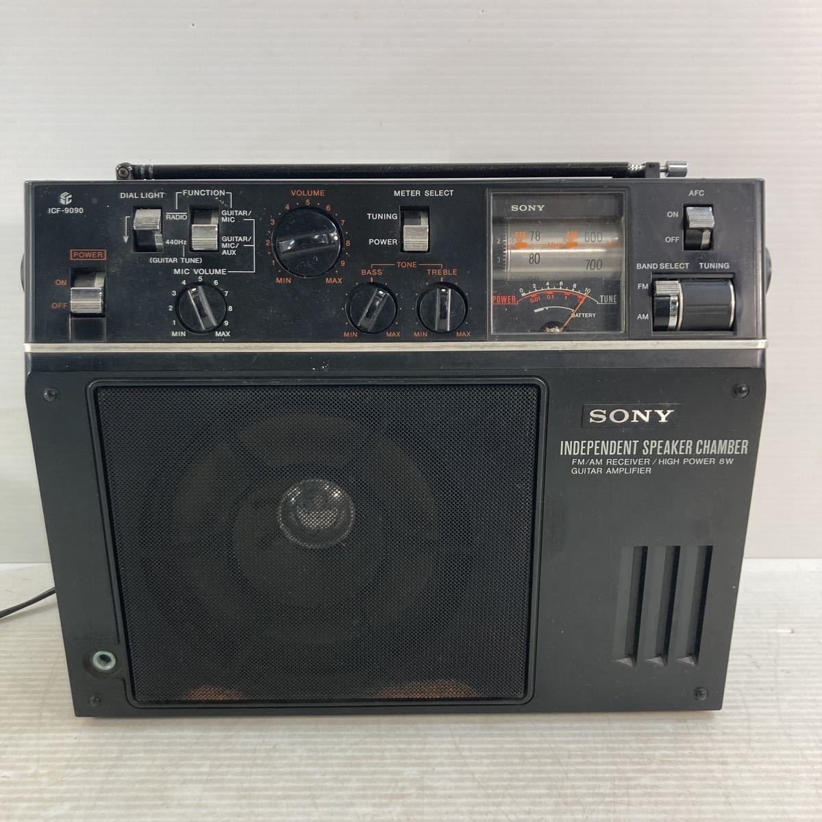 SONY ソニー ギターアンプ付ラジオ ICF-9090【ジャンク】 特選タイム