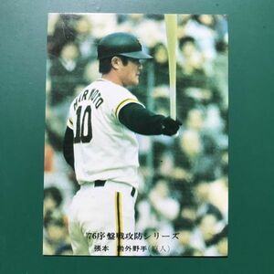 1976年　カルビー　プロ野球カード　76年　564番　序盤戦攻防シリーズ　巨人　張本　　　　【管理658】