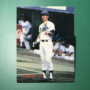 1988年 カルビー プロ野球カード 88年 182番 中日 立浪      【管理740】の画像1