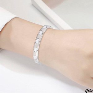  germanium bracele 12 bead ceramic titanium bracele men's lady's static electricity removal bracele 19cm present 
