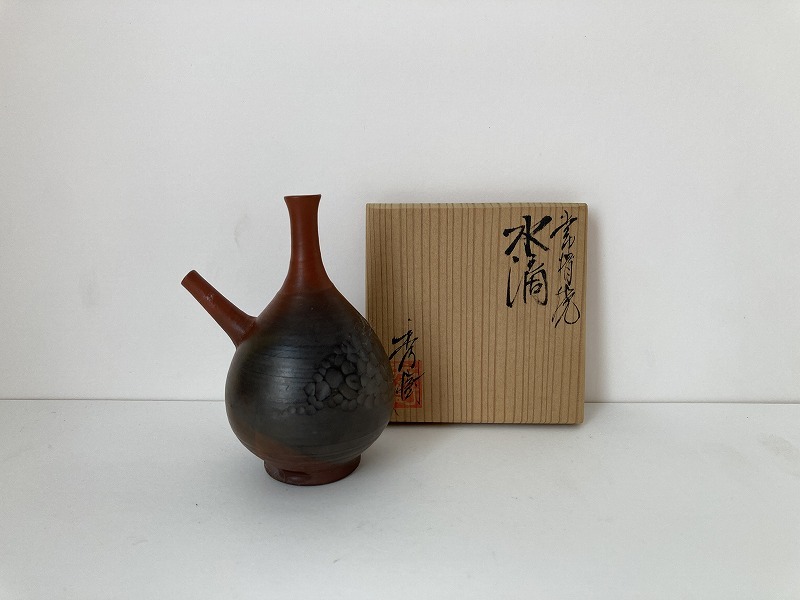 14000円激安買う なら 正規 店 通販 u339-3 水滴 書道 純銀製 花彫刻