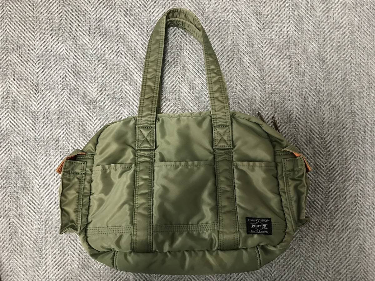 PORTER ポーター タンカー ボストンバッグ ハンドバッグ セージ