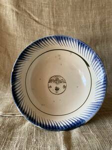  Вьетнам контейнер Vintage античный sombe. чашка plate тарелка Франция керамика рука .. белый фарфор с синим рисунком ... маленькая тарелка глубокий тарелка судно гора 