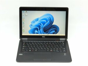 カメラ内蔵/中古/13型タッチパネル/ノートPC/Win11Pro/高速SSD256GB/16GB/5世代i7/DELL　E7250　MSOffice2021搭載　HDMI USB3.0