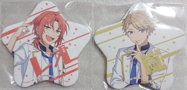 あんスタ 月永レオ 鳴上嵐 knights 星型ビッグ 缶バッジ