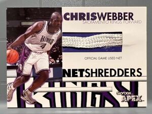 1:960? 鬼レア 99 Skybox Apex Chris Webber クリス・ウェバー NBA 試合実使用 ネット Net Kings キングス Panini All-star バスケ Legend