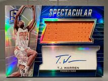 SSP/149 Prizm Jumbo Auto Jersey 15 Panini T. J. Warren T・J・ウォーレン NBA 直筆 サイン バスケ Sun ユニフォーム Nets ネッツ 大活躍_画像1