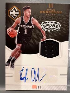 激レア/99 Auto Jersey 16 Panini Kyle Anderson カイル・アンダーソン 直筆 サイン ユニフォーム NBA T-wolves ウルブズ 大活躍 Slow-Mo