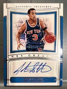 最高級/99枚限定 All-star 激レア名選手 Auto 19 Panini 国宝 John Starks ジョン・スタークス NBA 直筆 サイン Knicks ニックス バスケ