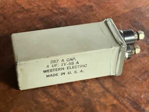 Western Electric ウェスタンエレクトリック オイルコンデンサー 287A 4μF 4uF WE 