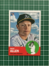 ★TOPPS MLB 2022 ARCHIVES #31 NICK ALLEN［OAKLAND ATHLETICS］ベースカード「1963 TOPPS」ルーキー「RC」★_画像1