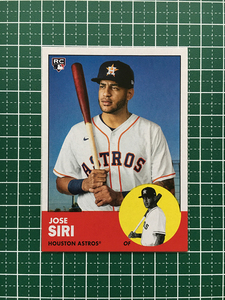 ★TOPPS MLB 2022 ARCHIVES #66 JOSE SIRI［HOUSTON ASTROS］ベースカード「1963 TOPPS」ルーキー「RC」★