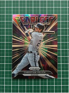 ★PANINI MLB 2022 PRIZM #FL-7 CHRISTIAN YELICH［MILWAUKEE BREWERS］インサートカード「FEARLESS」★