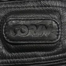 即決★CORIN MOTORS★メンズS レザーライディングパンツ 黒 メッシュ 本革 ライダースパンツ ヒザパッド 裾ジップ ツーリング レーシング_画像9